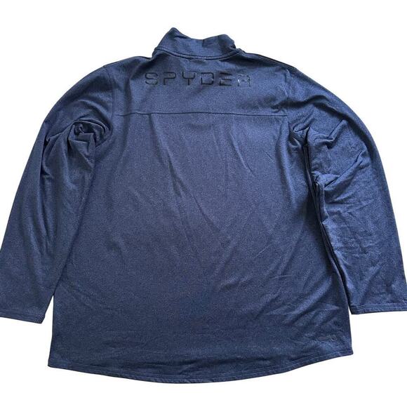 NWOT Spyder Performance 1/4 Zip Pullover Mens Blue Large - Picture 2 of 7